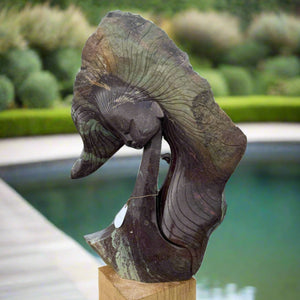 Hand carved contemporary sculpture