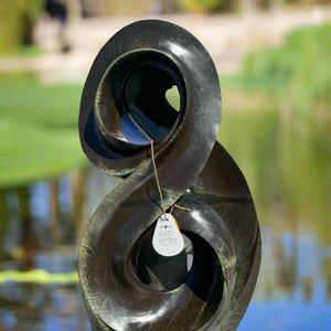 large abstract garden sculpture
