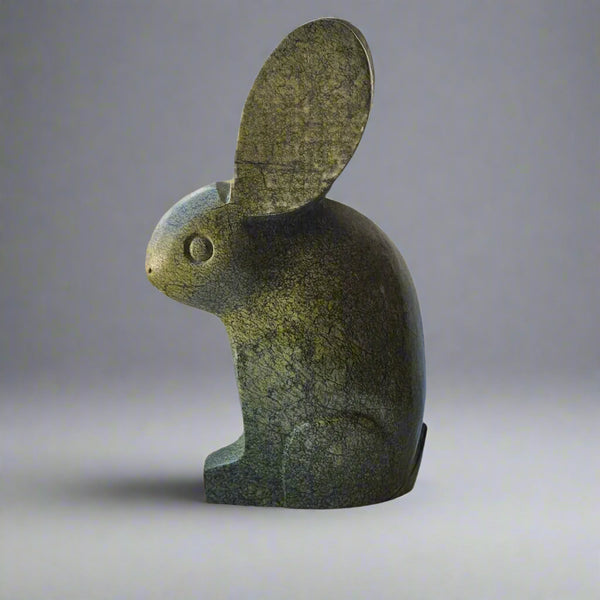 John Chewa Rabbit Alert Rabbit - John Chewa - African Masters of Stone