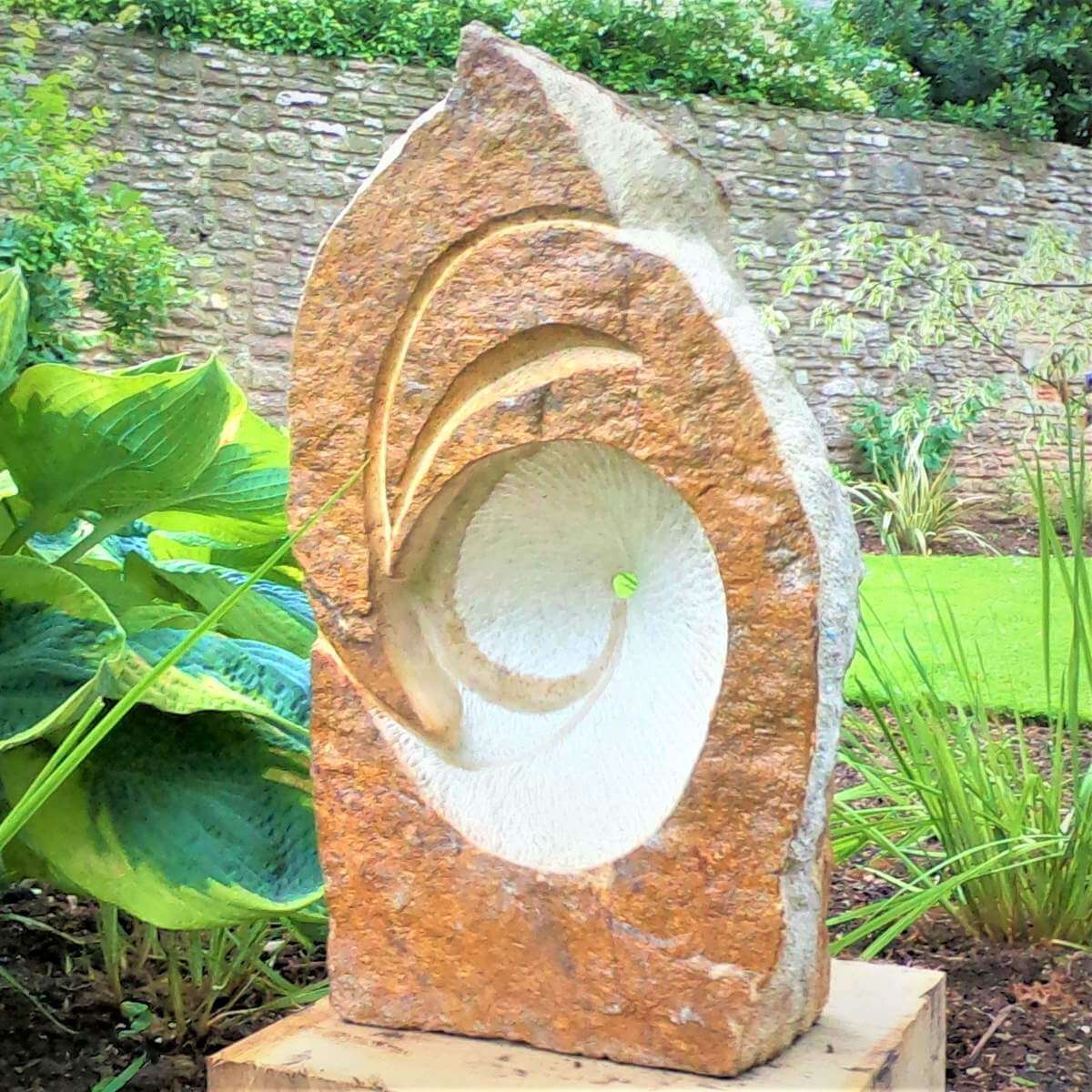 hand carving from stone