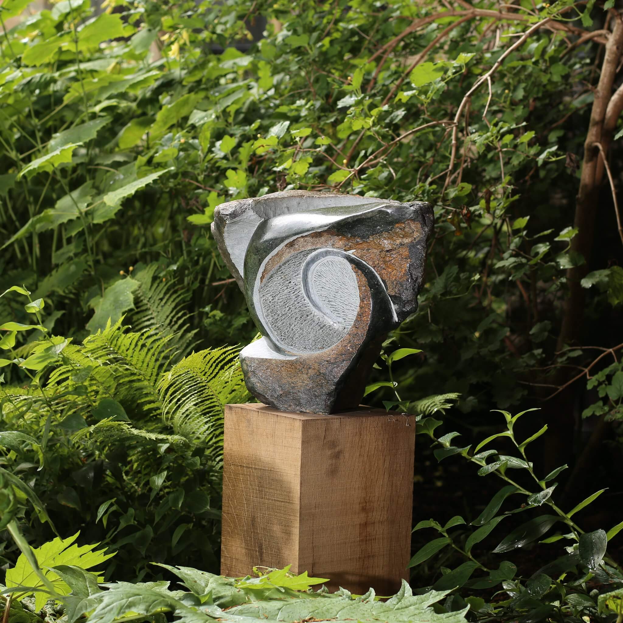 hand carved perspective sculpture